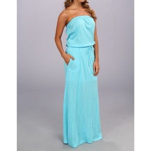 Super soft C&C California turquoise maxi dress